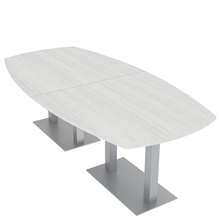 Skutchi Designs 45 in W, 96 in L, 29 in H, Engineered Wood Top, White HAR-ABOT-46X92-DOU-WHCYPRESS